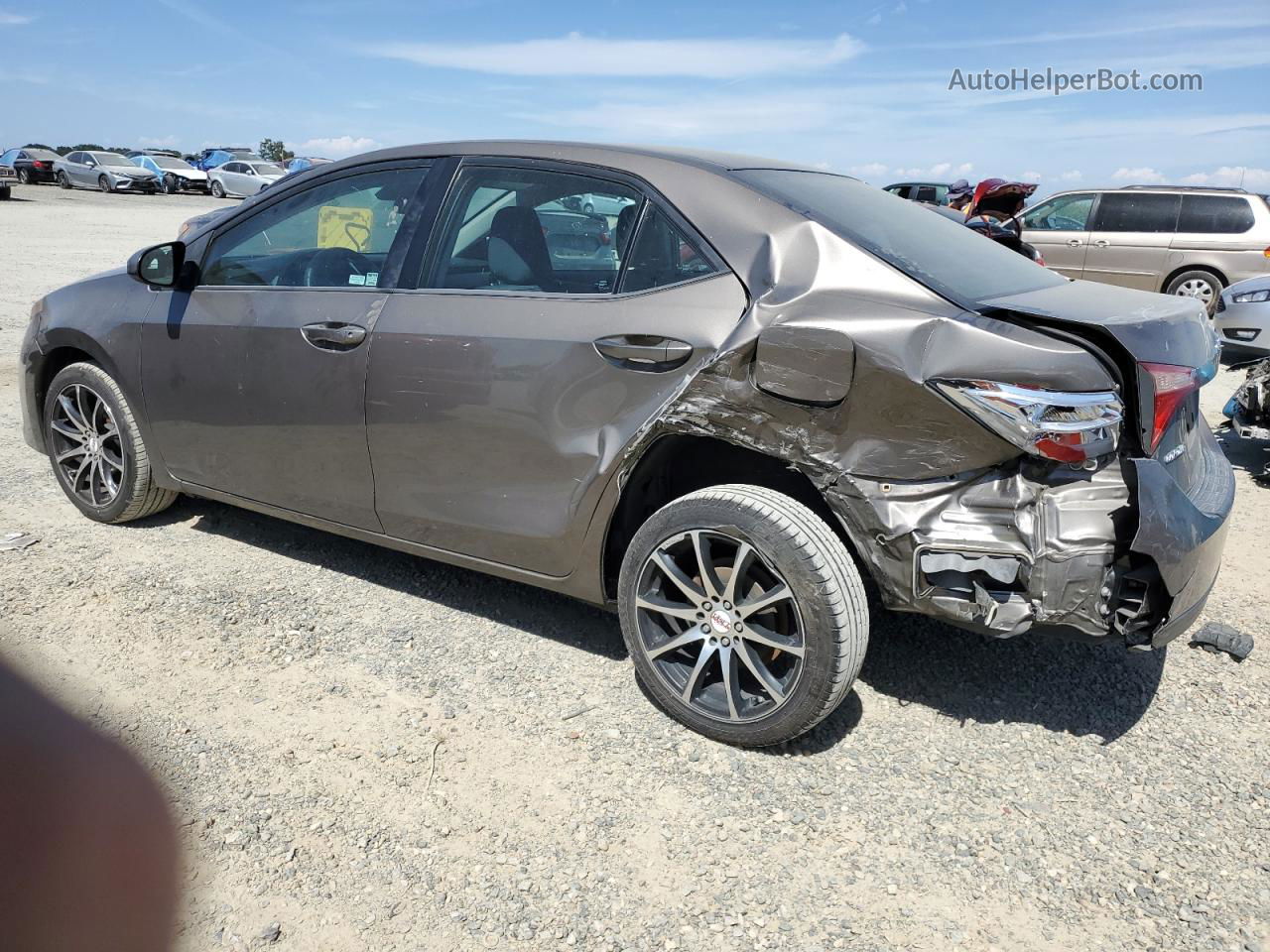 2017 Toyota Corolla L Gray vin: 2T1BURHE0HC779192