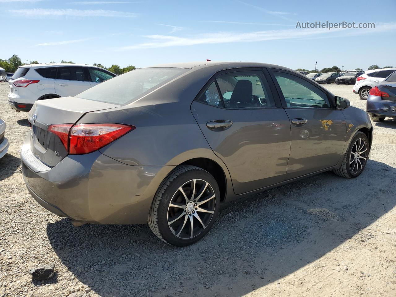 2017 Toyota Corolla L Серый vin: 2T1BURHE0HC779192