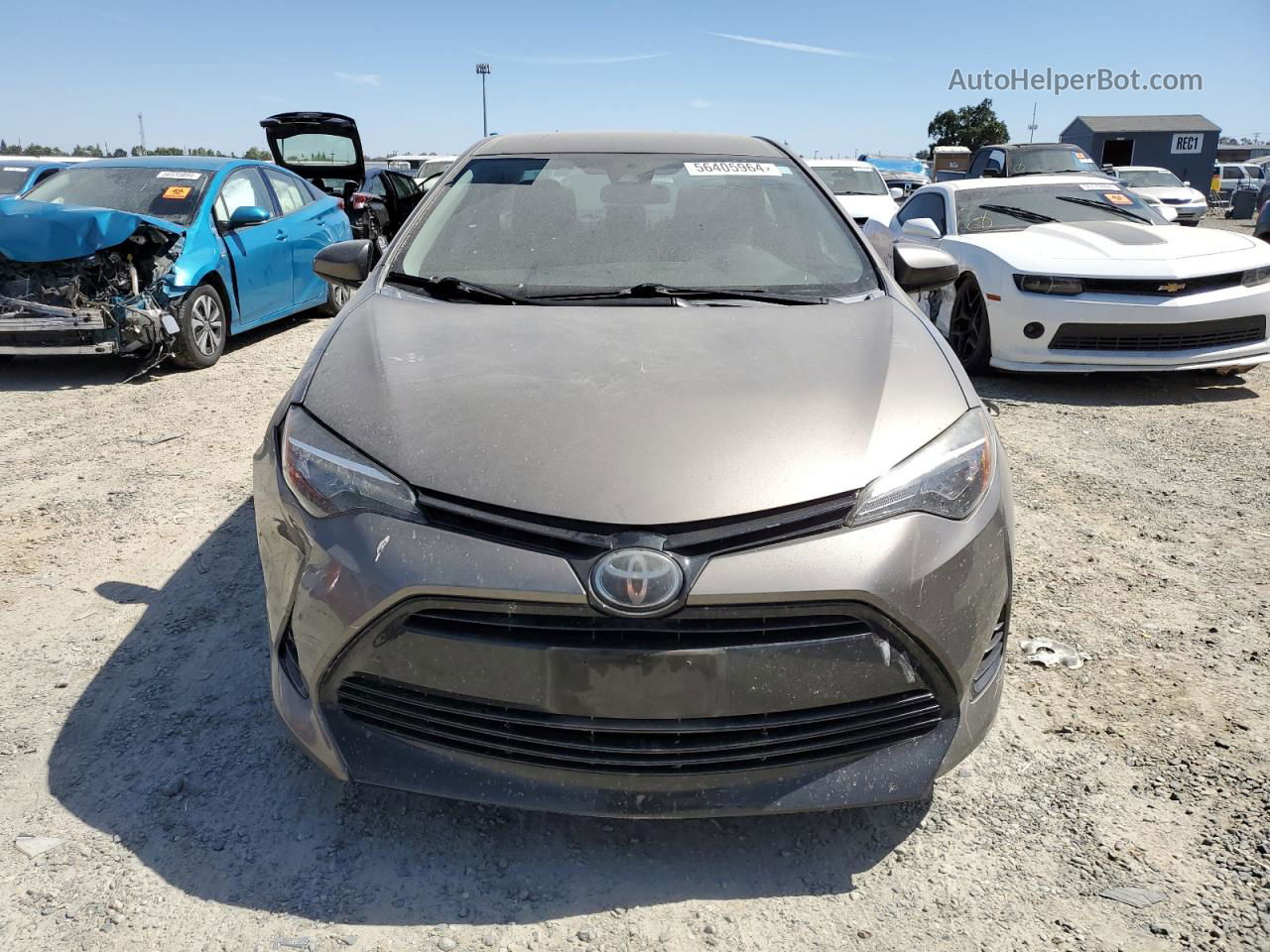 2017 Toyota Corolla L Gray vin: 2T1BURHE0HC779192