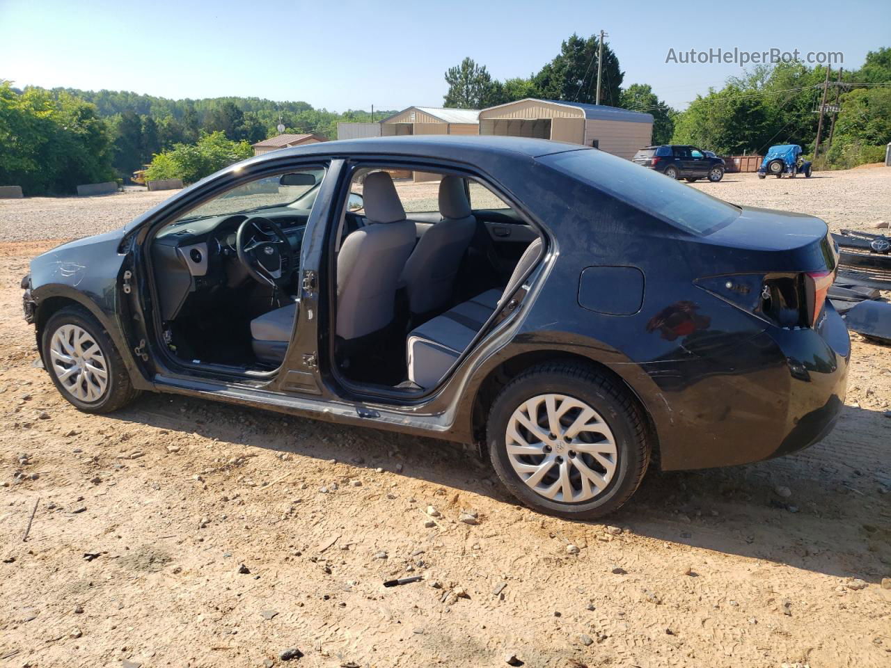 2017 Toyota Corolla L Black vin: 2T1BURHE0HC780407