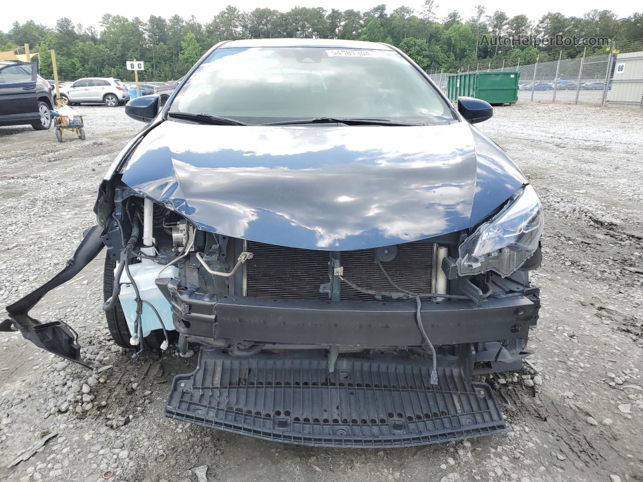 2017 Toyota Corolla L Синий vin: 2T1BURHE0HC841044