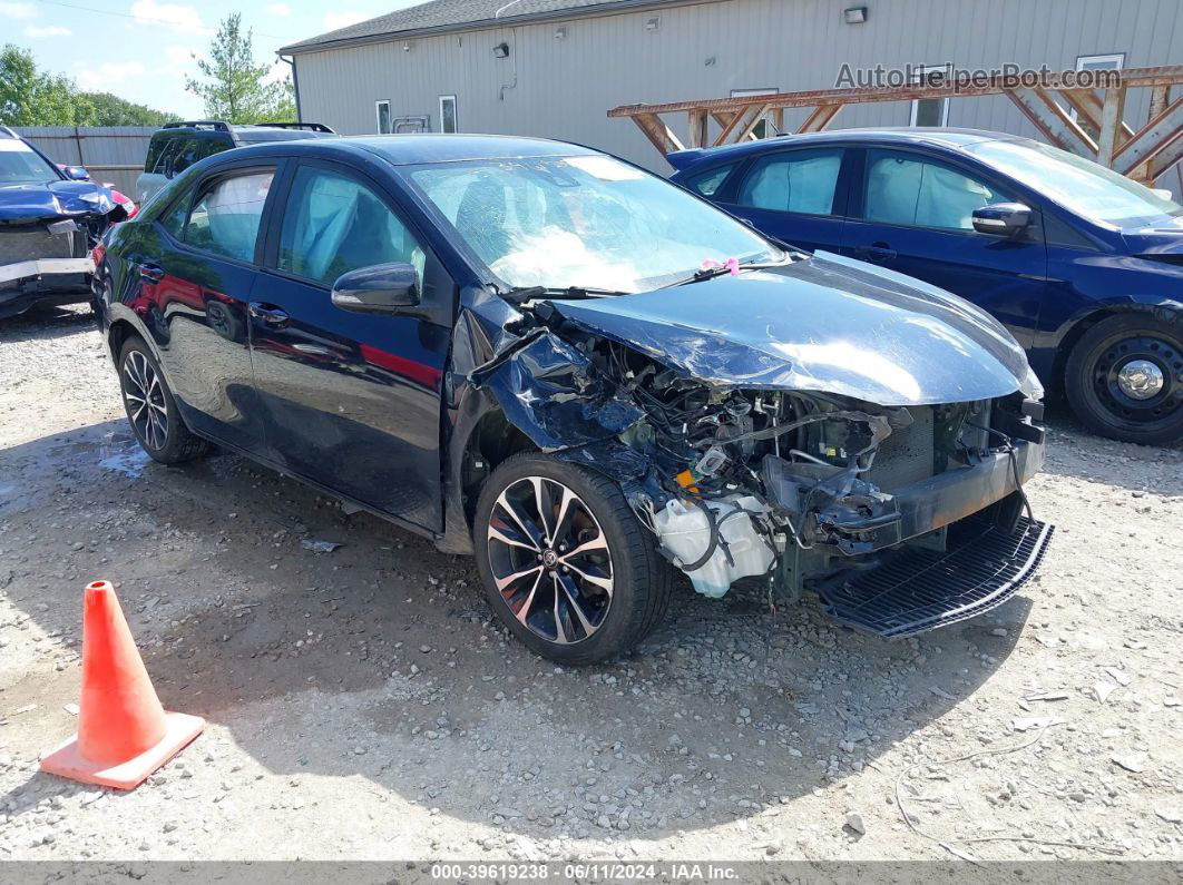 2017 Toyota Corolla Se Blue vin: 2T1BURHE0HC866493