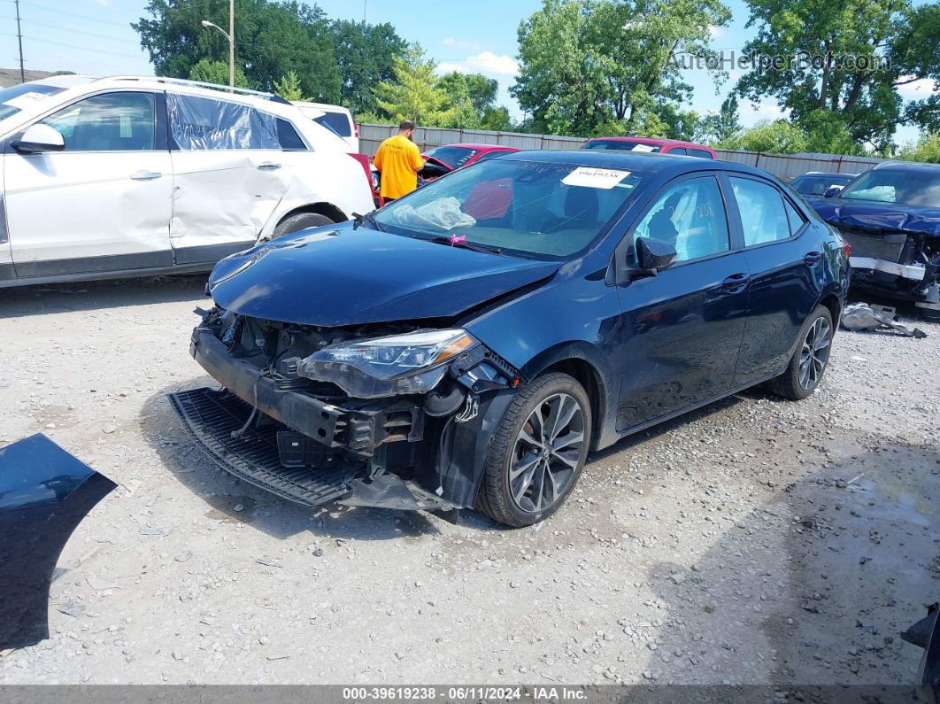 2017 Toyota Corolla Se Blue vin: 2T1BURHE0HC866493