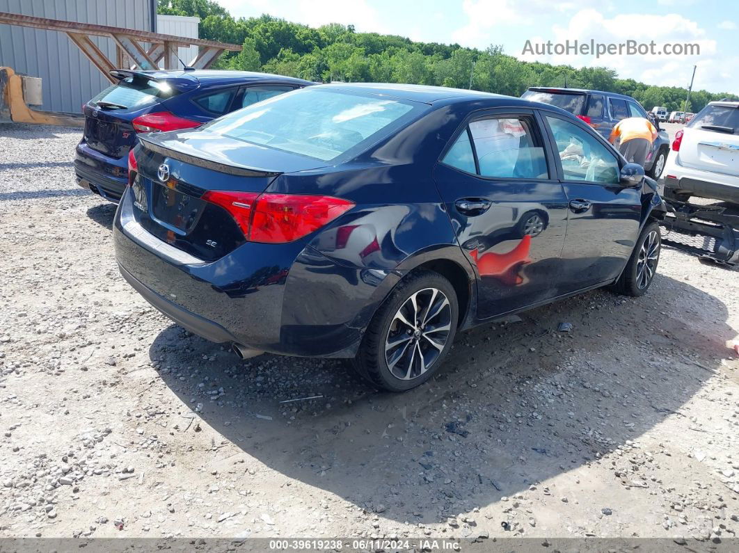 2017 Toyota Corolla Se Blue vin: 2T1BURHE0HC866493