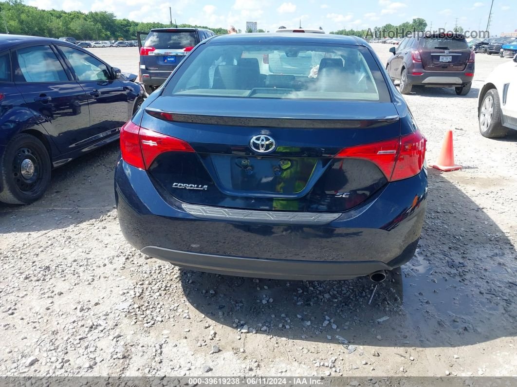 2017 Toyota Corolla Se Blue vin: 2T1BURHE0HC866493