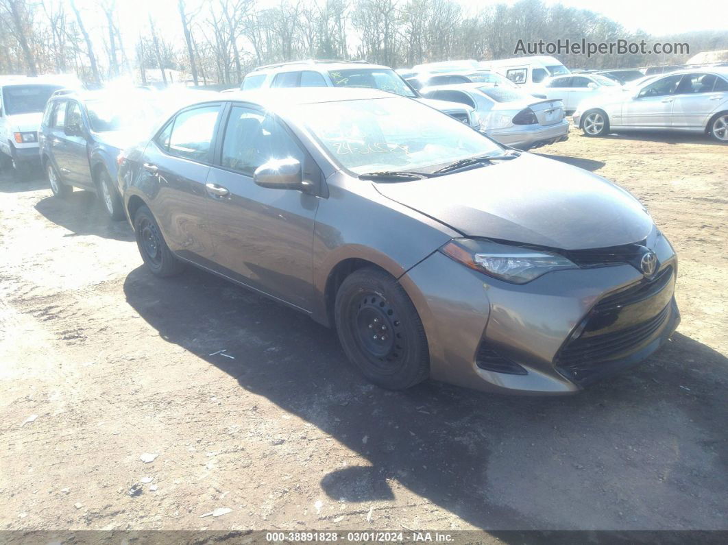 2017 Toyota Corolla Le Gray vin: 2T1BURHE0HC870091