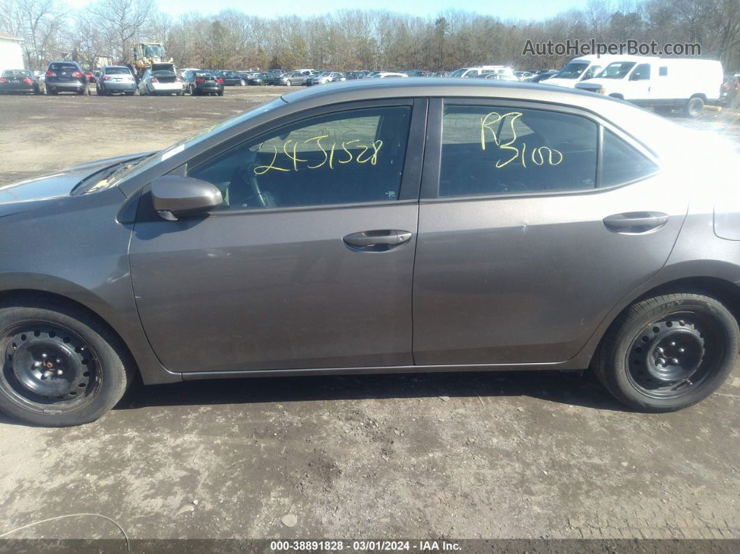 2017 Toyota Corolla Le Gray vin: 2T1BURHE0HC870091