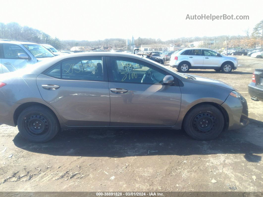 2017 Toyota Corolla Le Gray vin: 2T1BURHE0HC870091