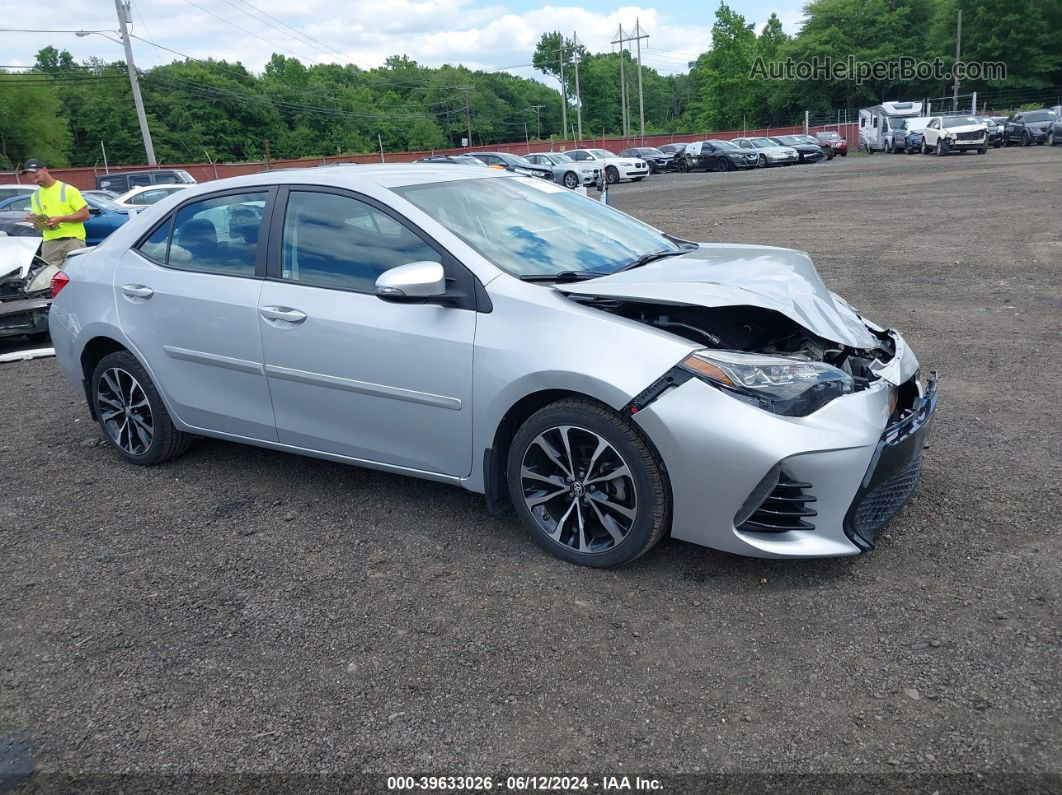 2017 Toyota Corolla Se Silver vin: 2T1BURHE0HC880264