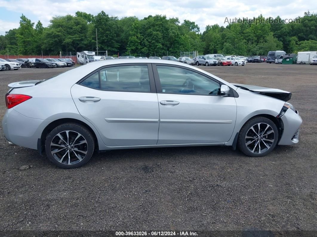 2017 Toyota Corolla Se Silver vin: 2T1BURHE0HC880264