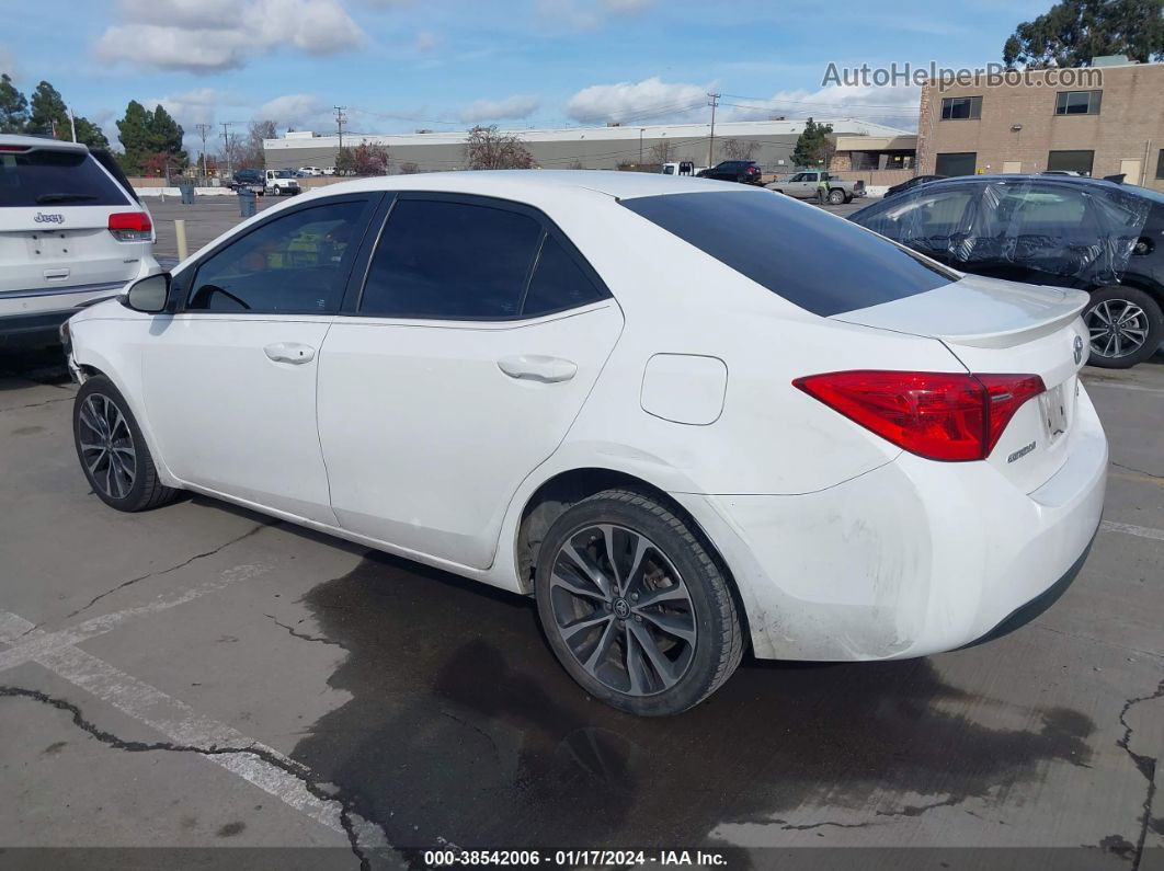 2017 Toyota Corolla Se White vin: 2T1BURHE0HC893757