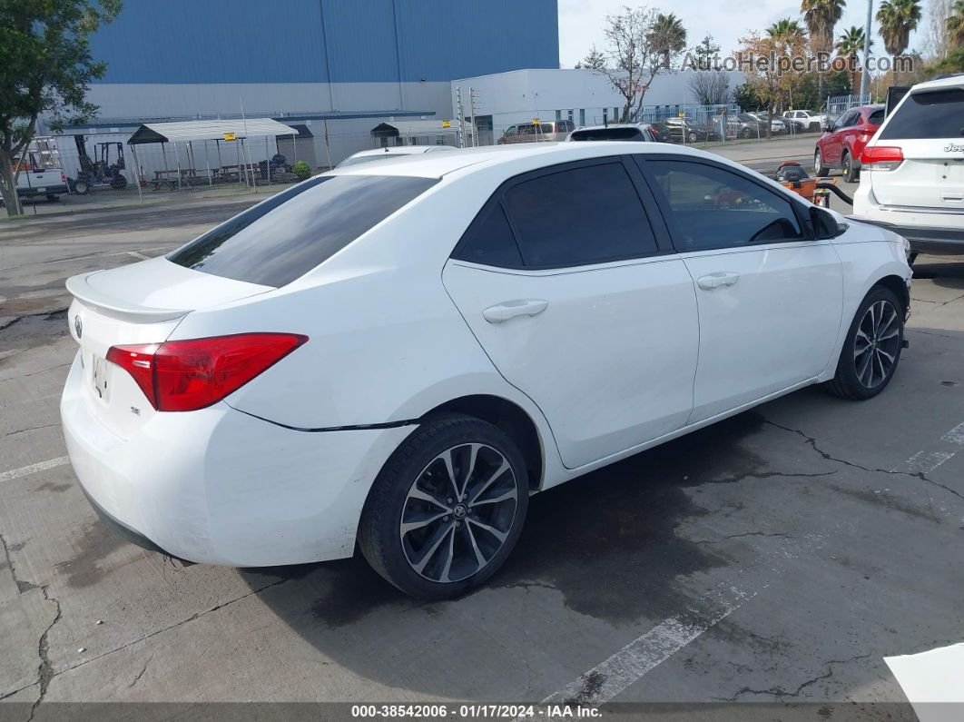 2017 Toyota Corolla Se White vin: 2T1BURHE0HC893757