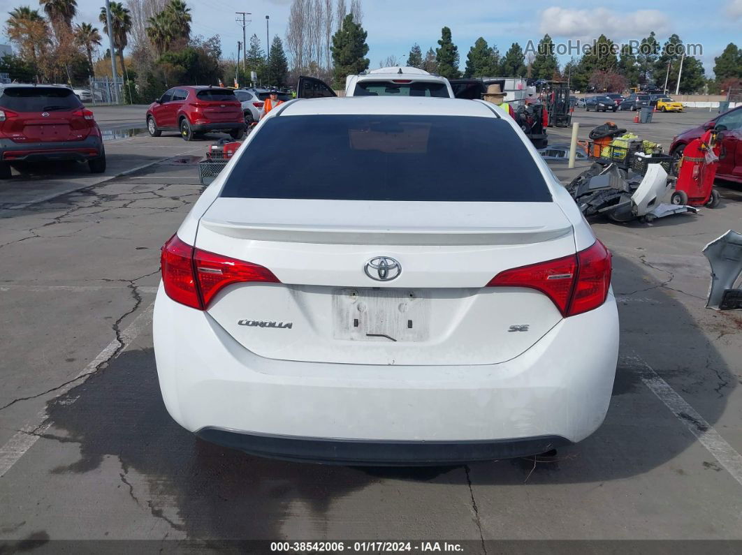 2017 Toyota Corolla Se White vin: 2T1BURHE0HC893757