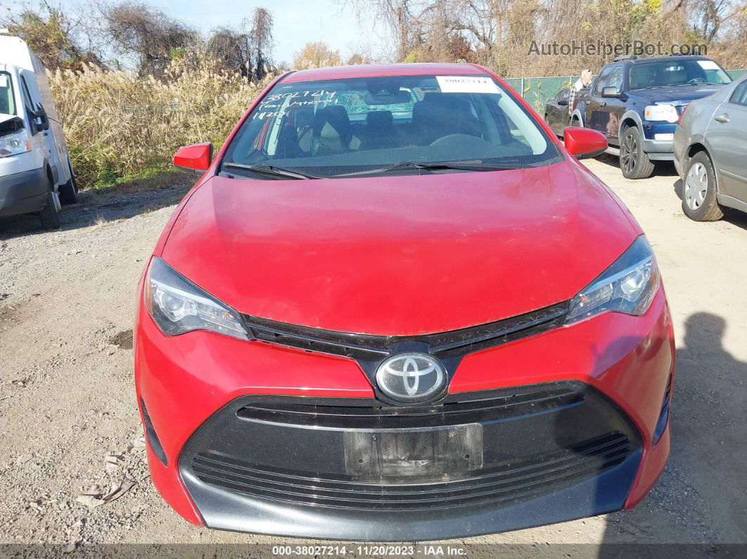 2017 Toyota Corolla Le Red vin: 2T1BURHE0HC897615