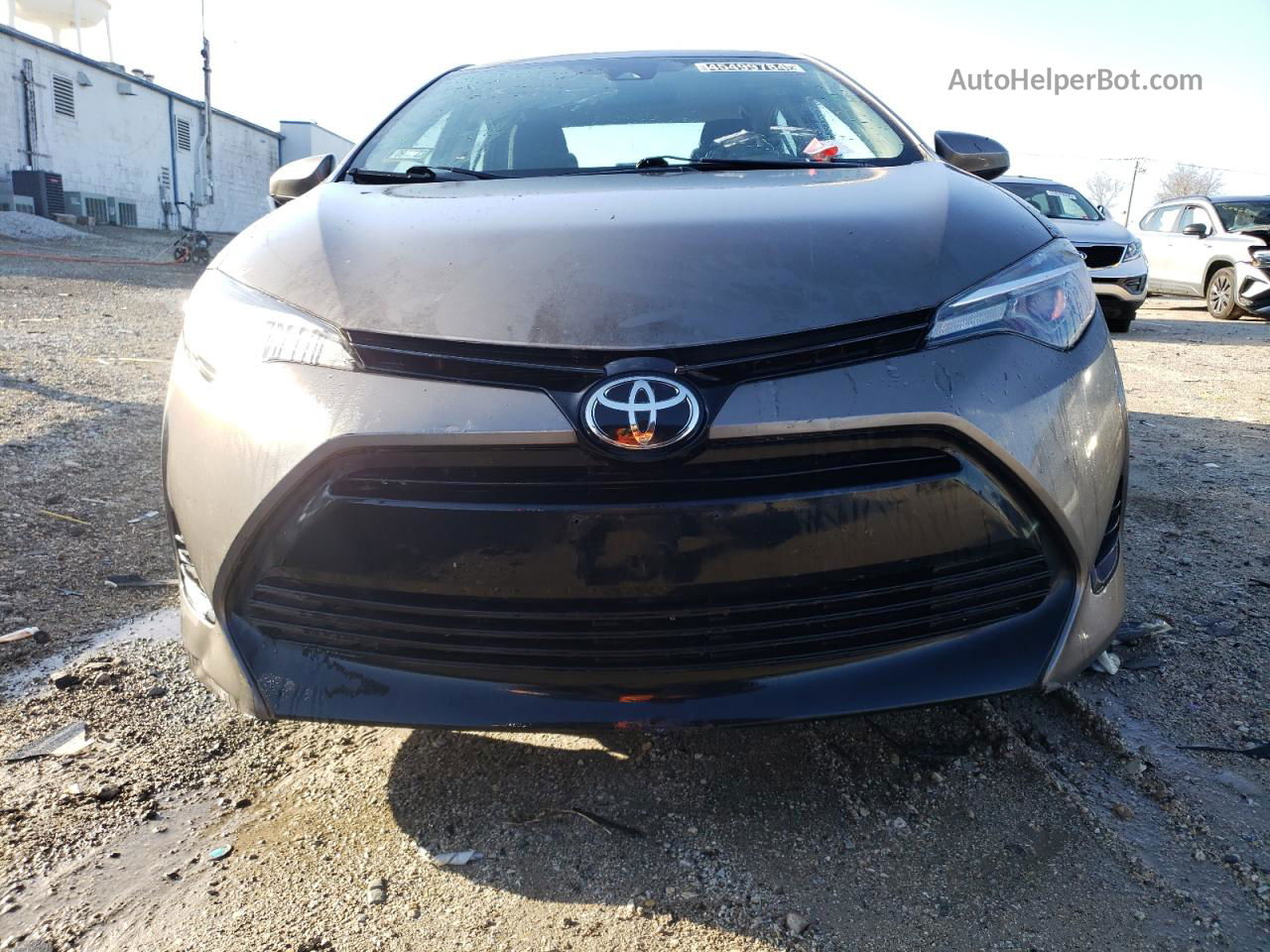 2017 Toyota Corolla L Gray vin: 2T1BURHE0HC920570