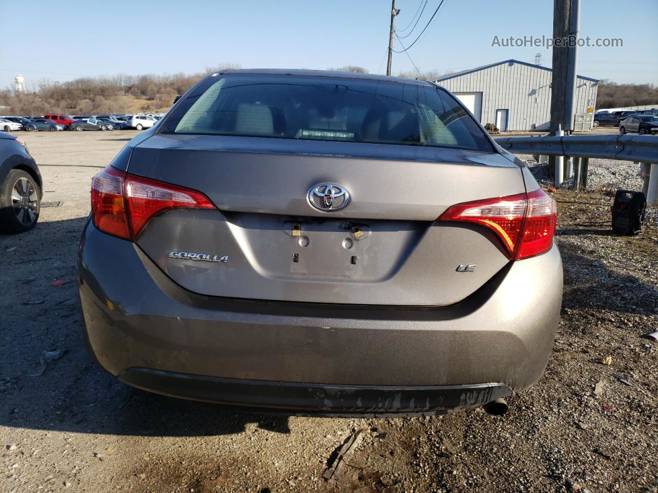 2017 Toyota Corolla L Gray vin: 2T1BURHE0HC920570