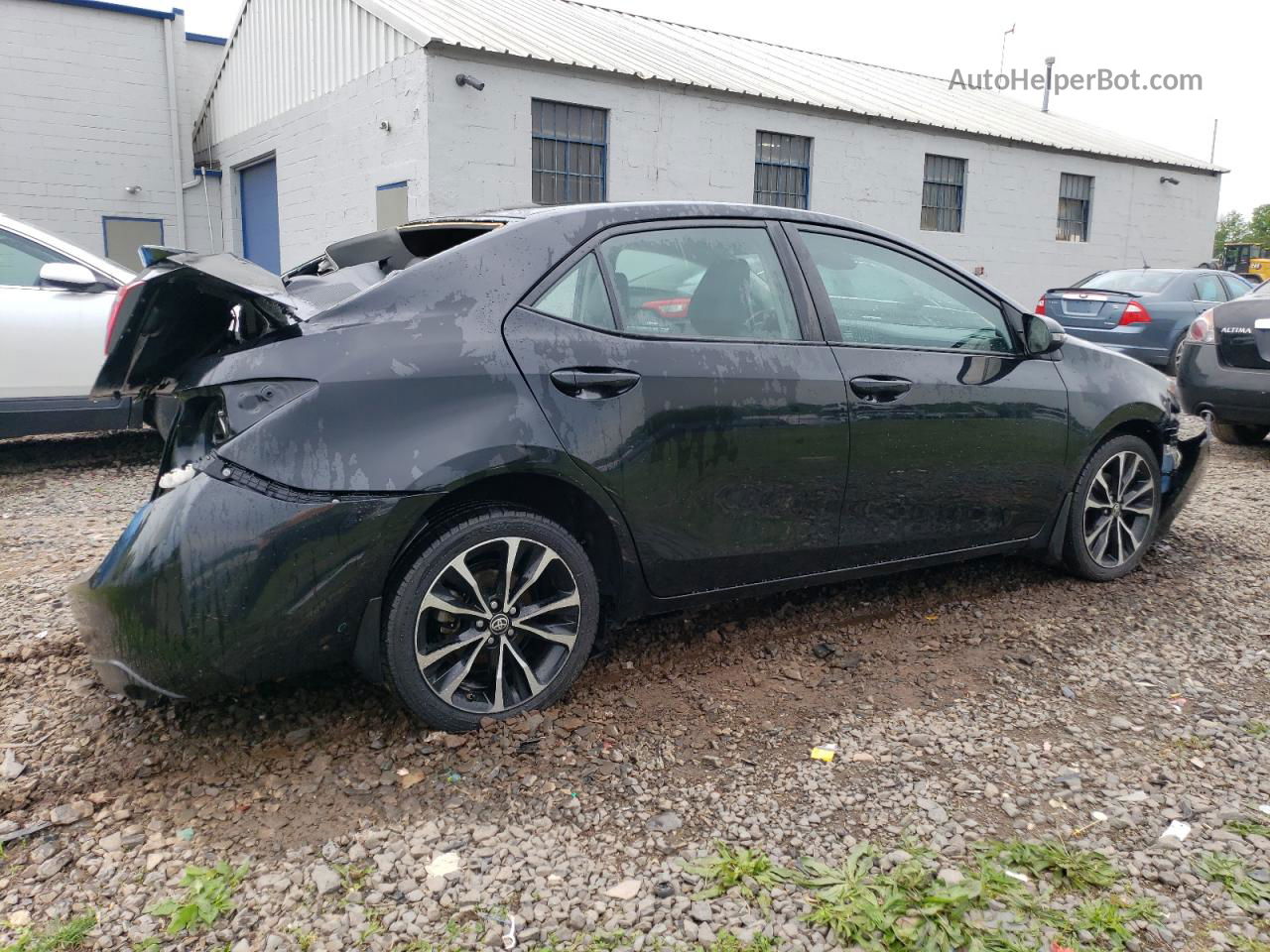 2017 Toyota Corolla L Black vin: 2T1BURHE0HC931794