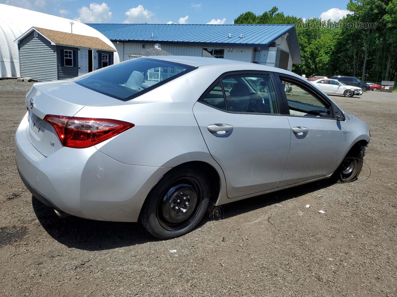 2017 Toyota Corolla L Silver vin: 2T1BURHE0HC933075