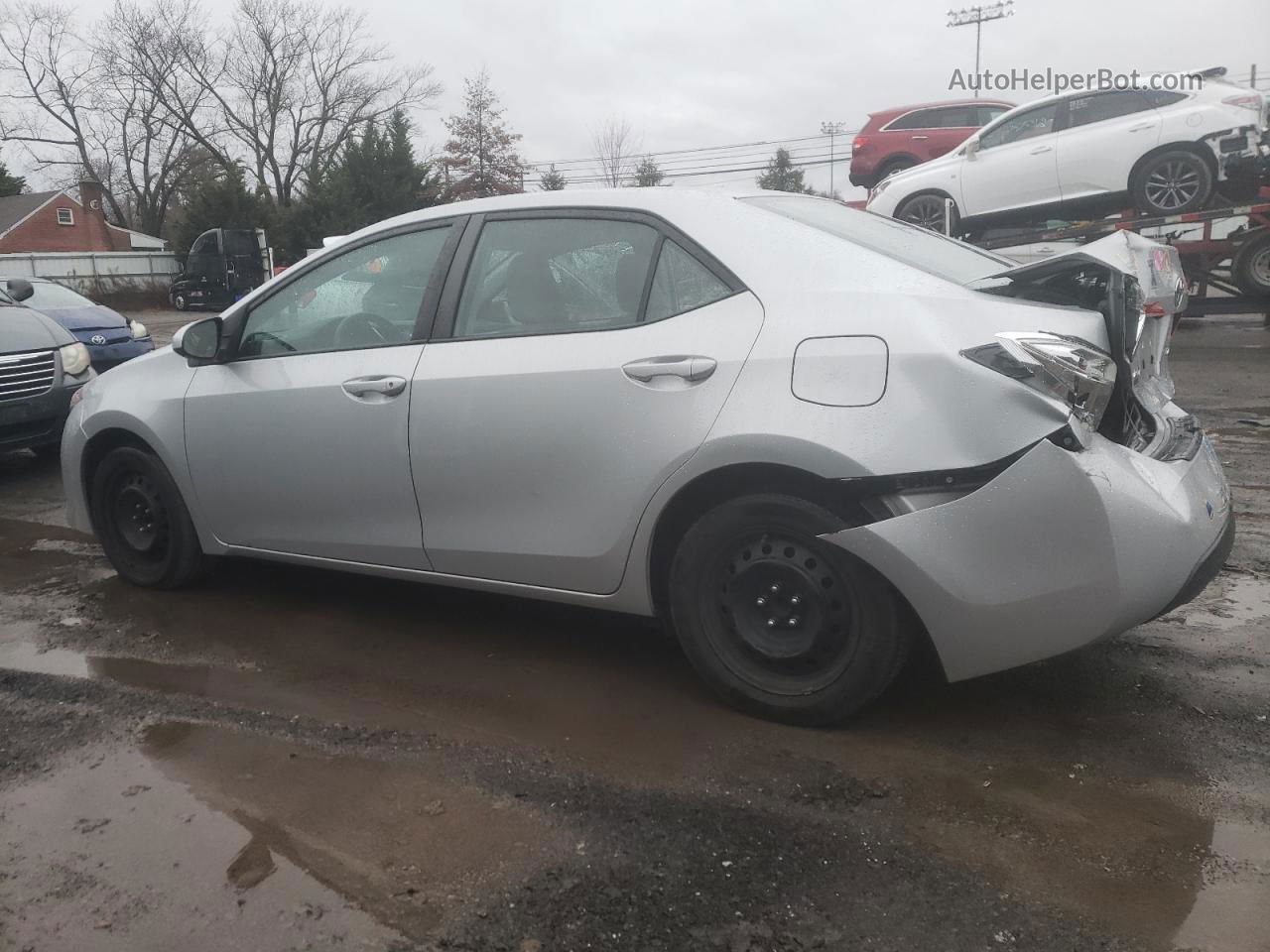 2017 Toyota Corolla L Серебряный vin: 2T1BURHE0HC953312