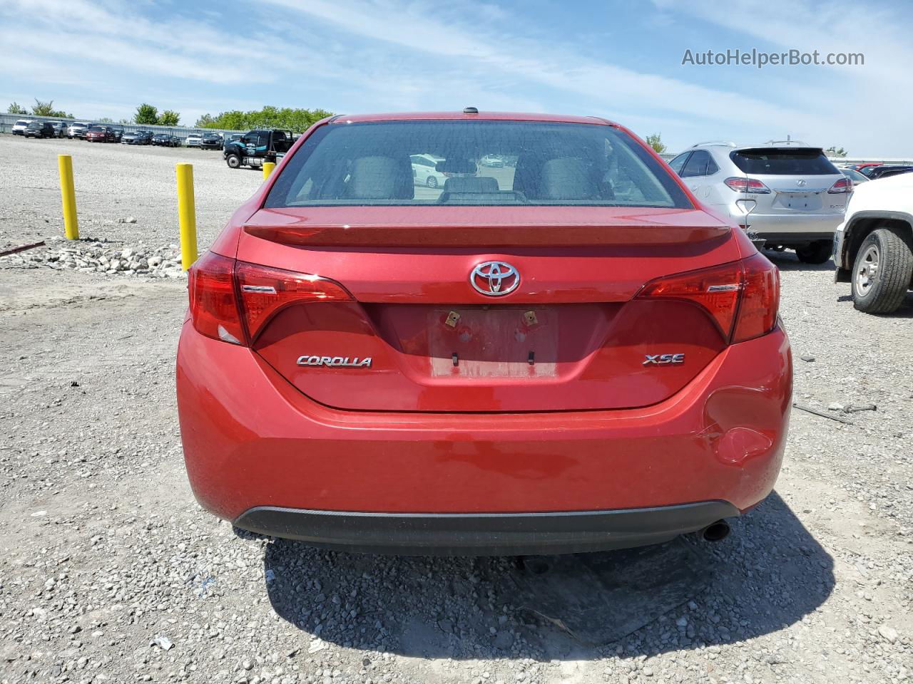 2017 Toyota Corolla L Красный vin: 2T1BURHE0HC961927