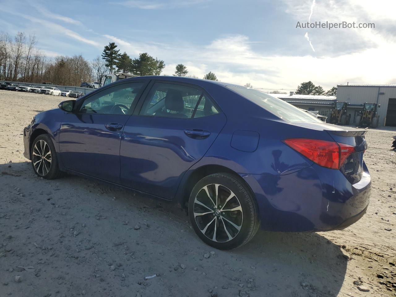 2019 Toyota Corolla L Синий vin: 2T1BURHE0KC128460