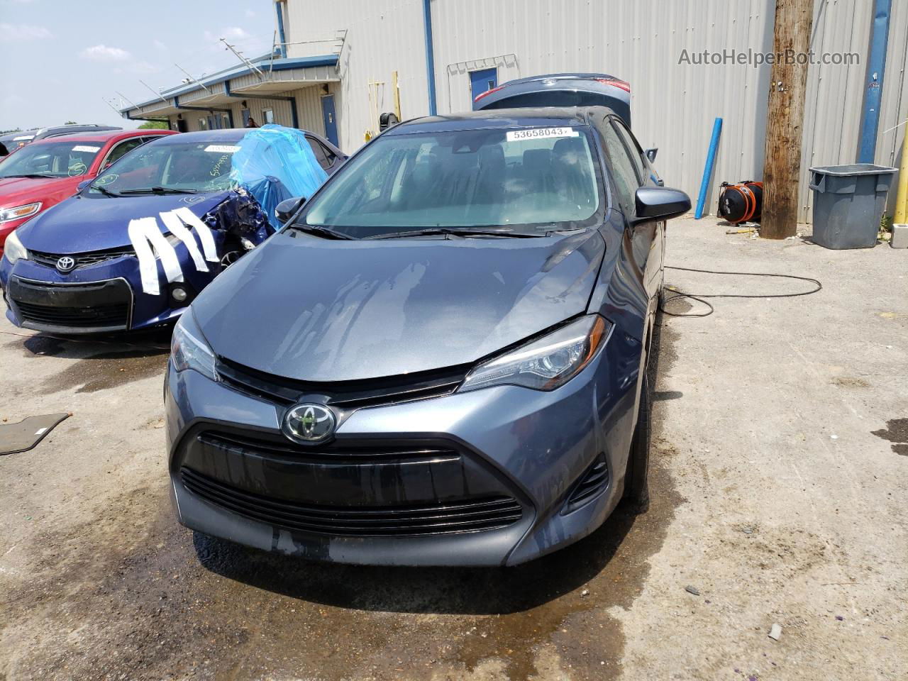 2019 Toyota Corolla L Серый vin: 2T1BURHE0KC133982