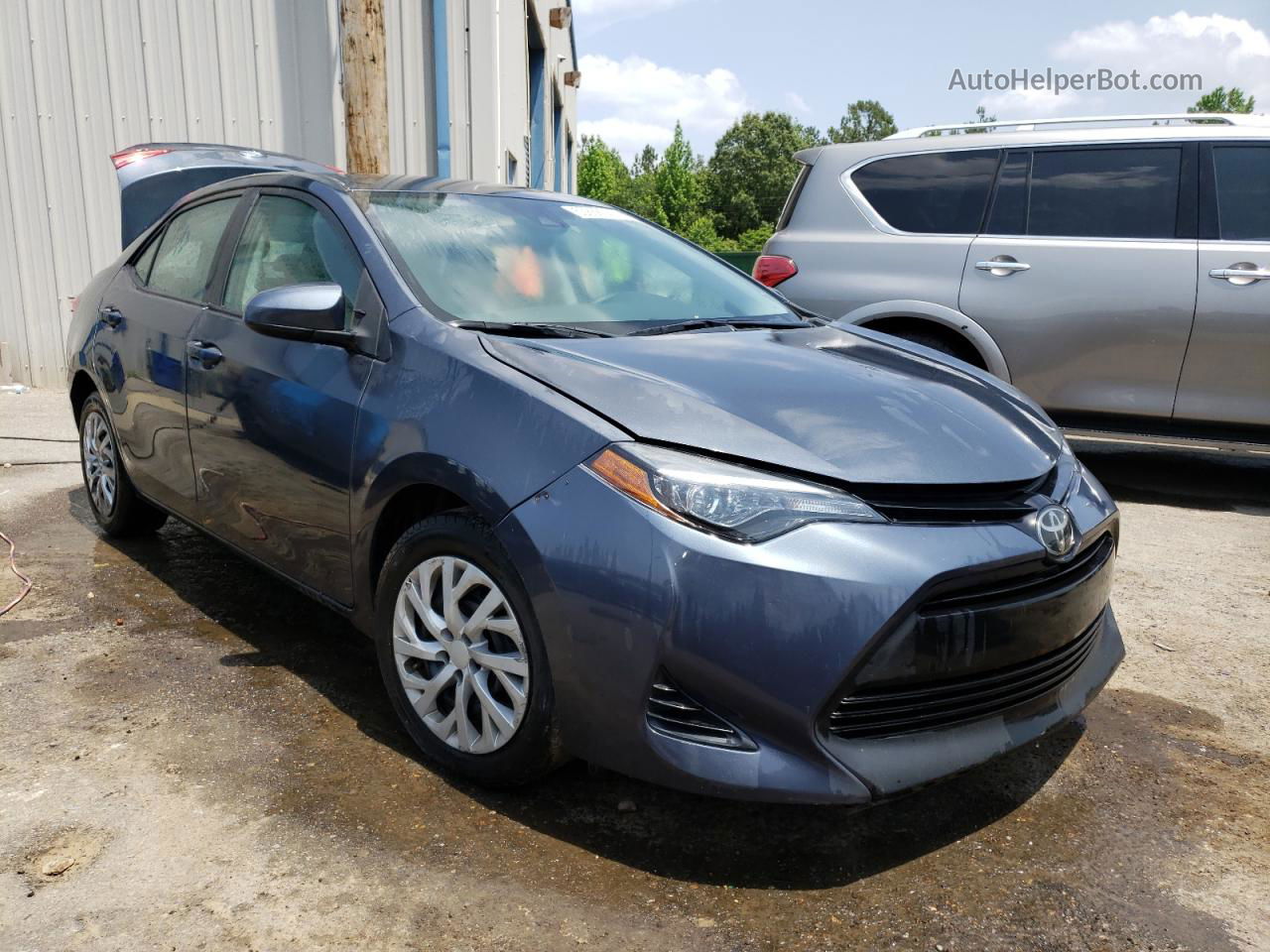 2019 Toyota Corolla L Gray vin: 2T1BURHE0KC133982