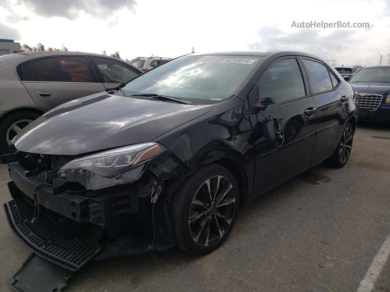 2019 Toyota Corolla L Black vin: 2T1BURHE0KC161782