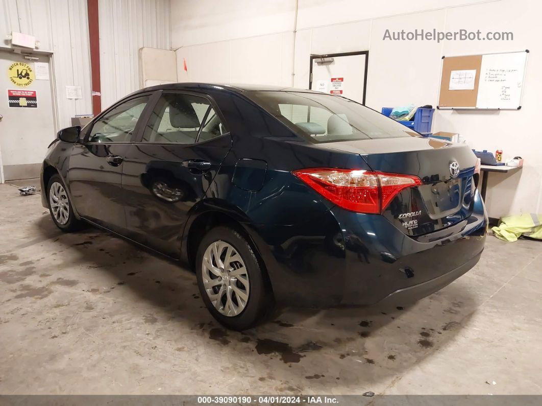 2019 Toyota Corolla Le Blue vin: 2T1BURHE0KC162415