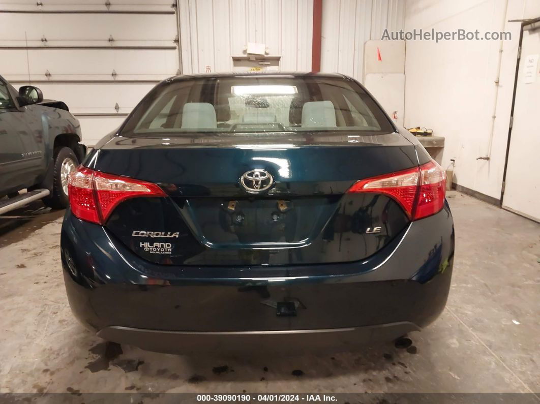 2019 Toyota Corolla Le Blue vin: 2T1BURHE0KC162415