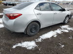 2019 Toyota Corolla L Silver vin: 2T1BURHE0KC179036