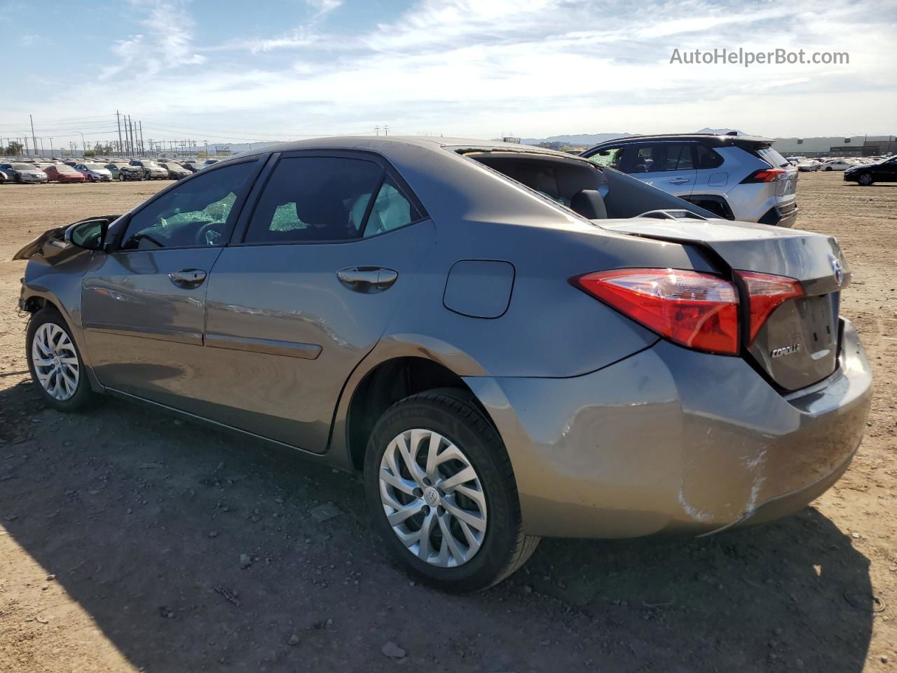 2019 Toyota Corolla L Серый vin: 2T1BURHE0KC180817