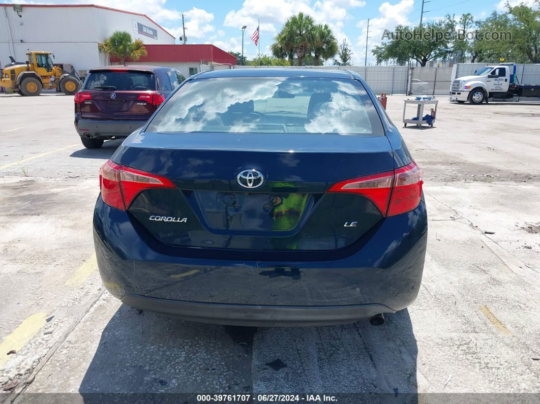 2019 Toyota Corolla Le Синий vin: 2T1BURHE0KC189498