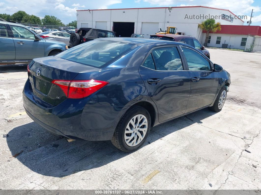 2019 Toyota Corolla Le Синий vin: 2T1BURHE0KC189498