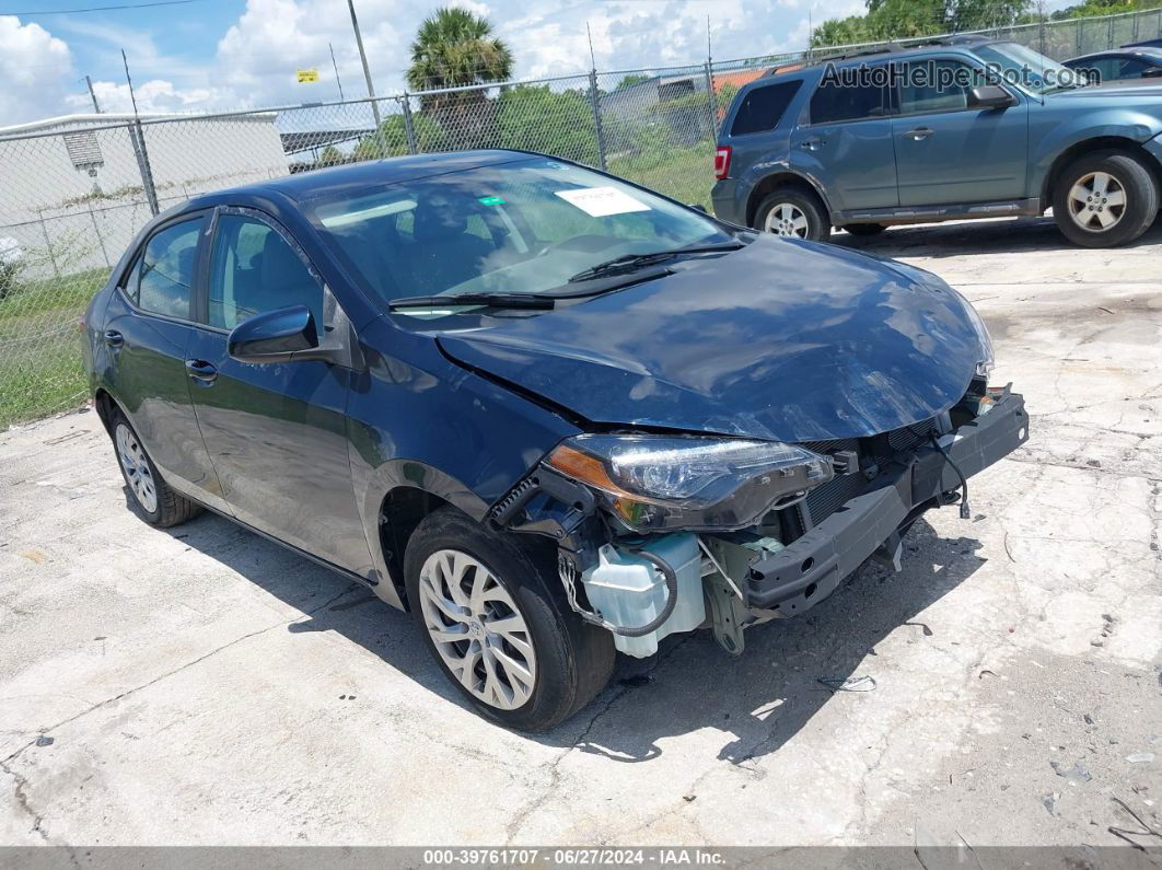 2019 Toyota Corolla Le Синий vin: 2T1BURHE0KC189498