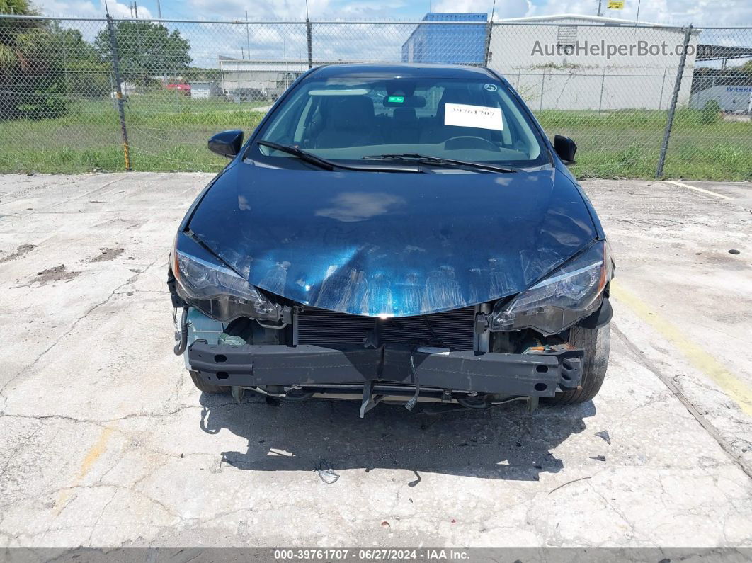 2019 Toyota Corolla Le Blue vin: 2T1BURHE0KC189498