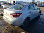 2019 Toyota Corolla L Silver vin: 2T1BURHE0KC200189