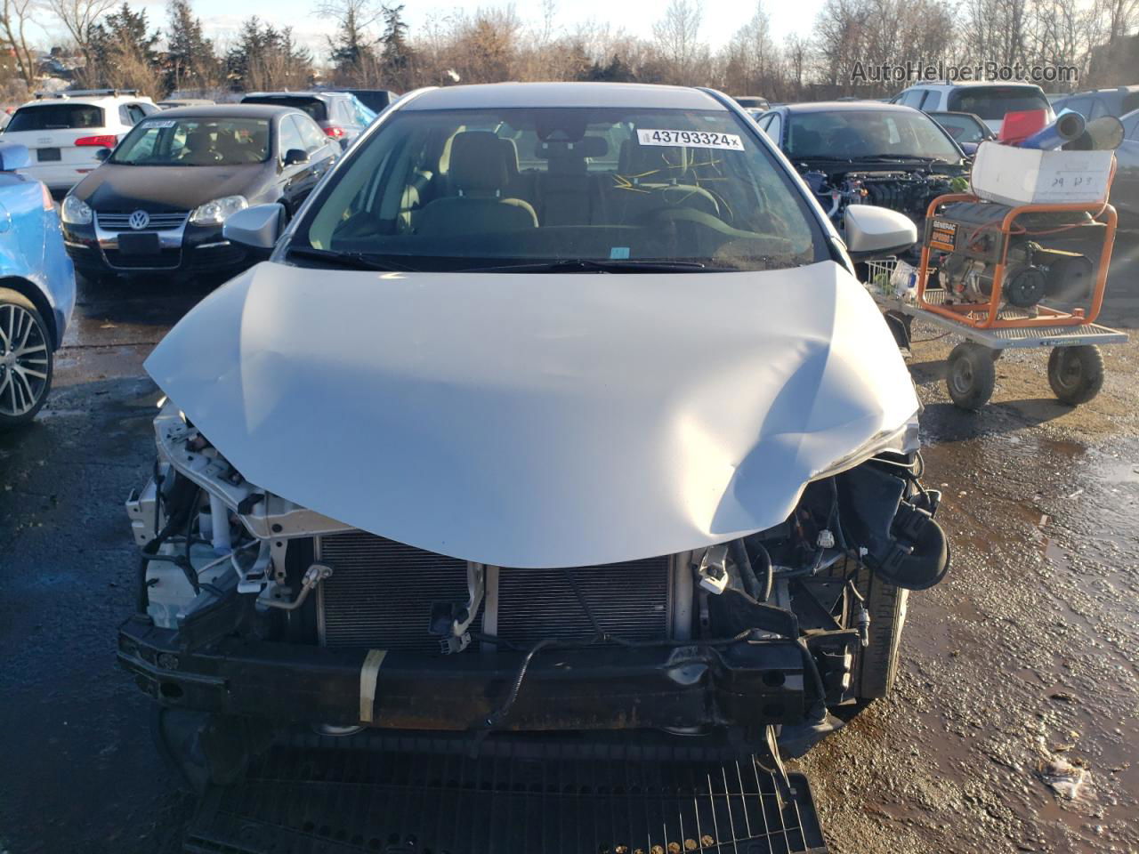 2019 Toyota Corolla L Silver vin: 2T1BURHE0KC200189