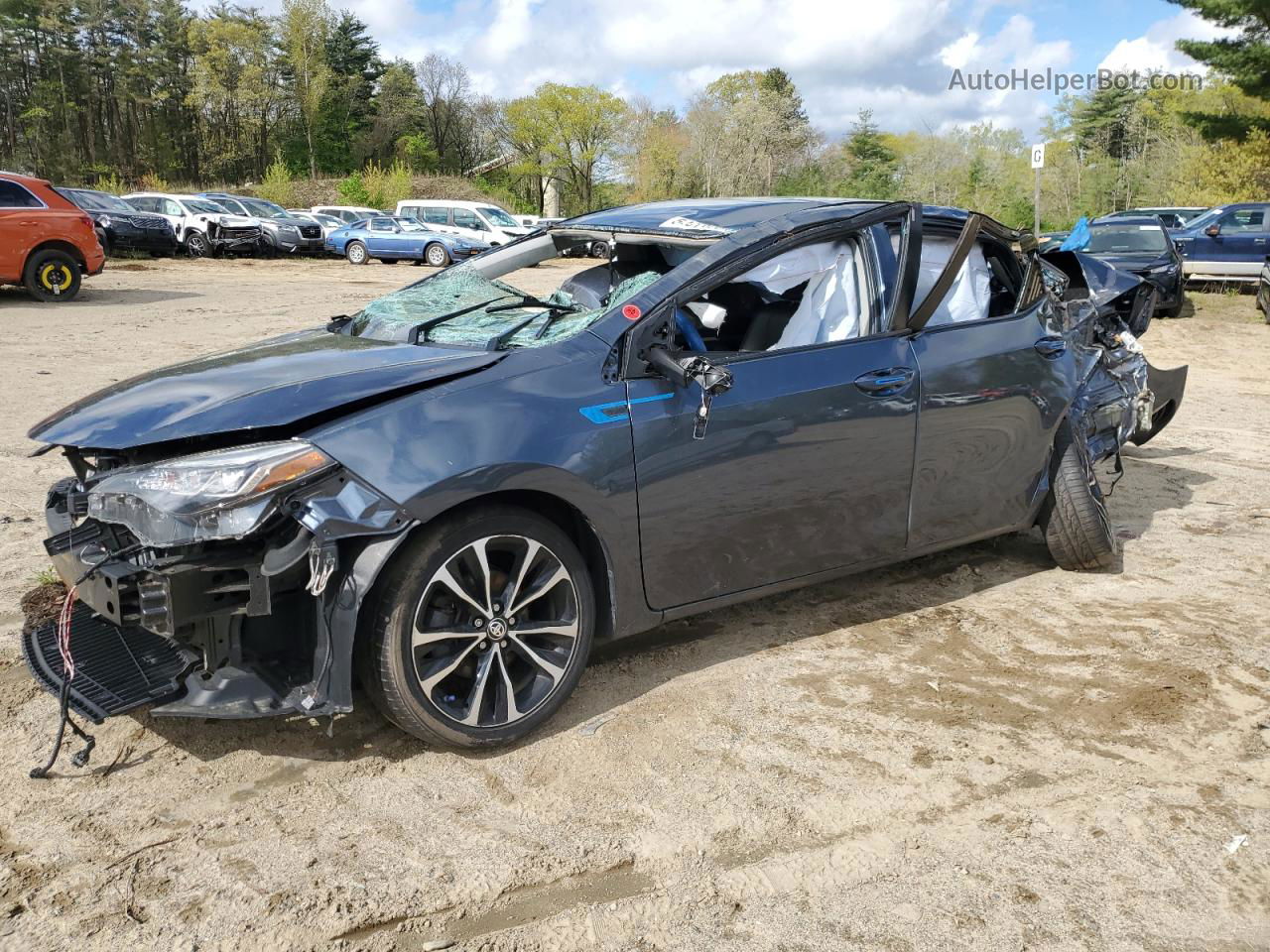 2019 Toyota Corolla L Charcoal vin: 2T1BURHE0KC201648