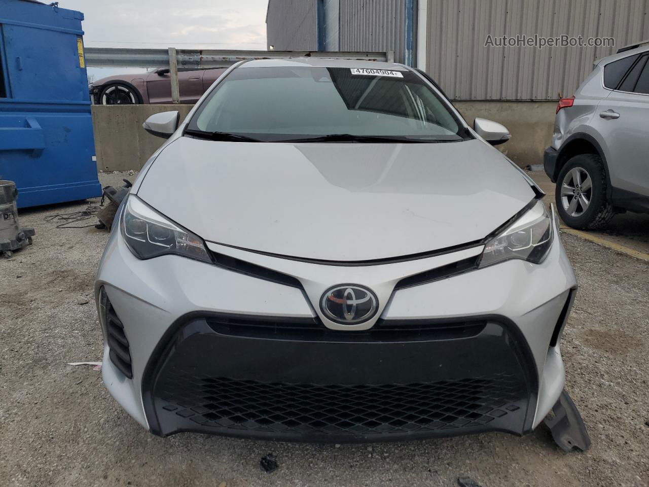 2019 Toyota Corolla L Silver vin: 2T1BURHE0KC216652