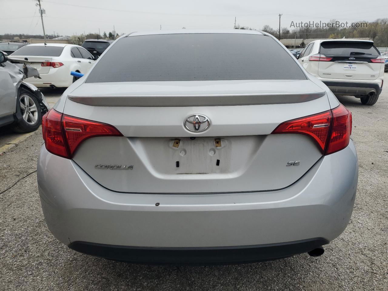 2019 Toyota Corolla L Silver vin: 2T1BURHE0KC216652