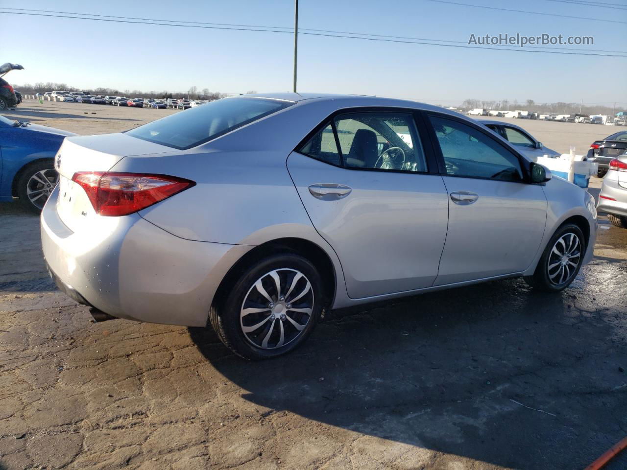 2019 Toyota Corolla L Silver vin: 2T1BURHE0KC226128