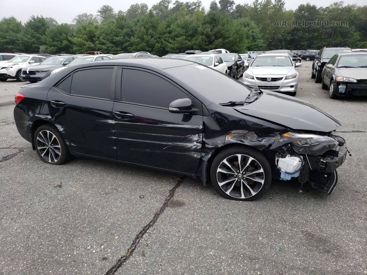 2019 Toyota Corolla L Black vin: 2T1BURHE0KC227831