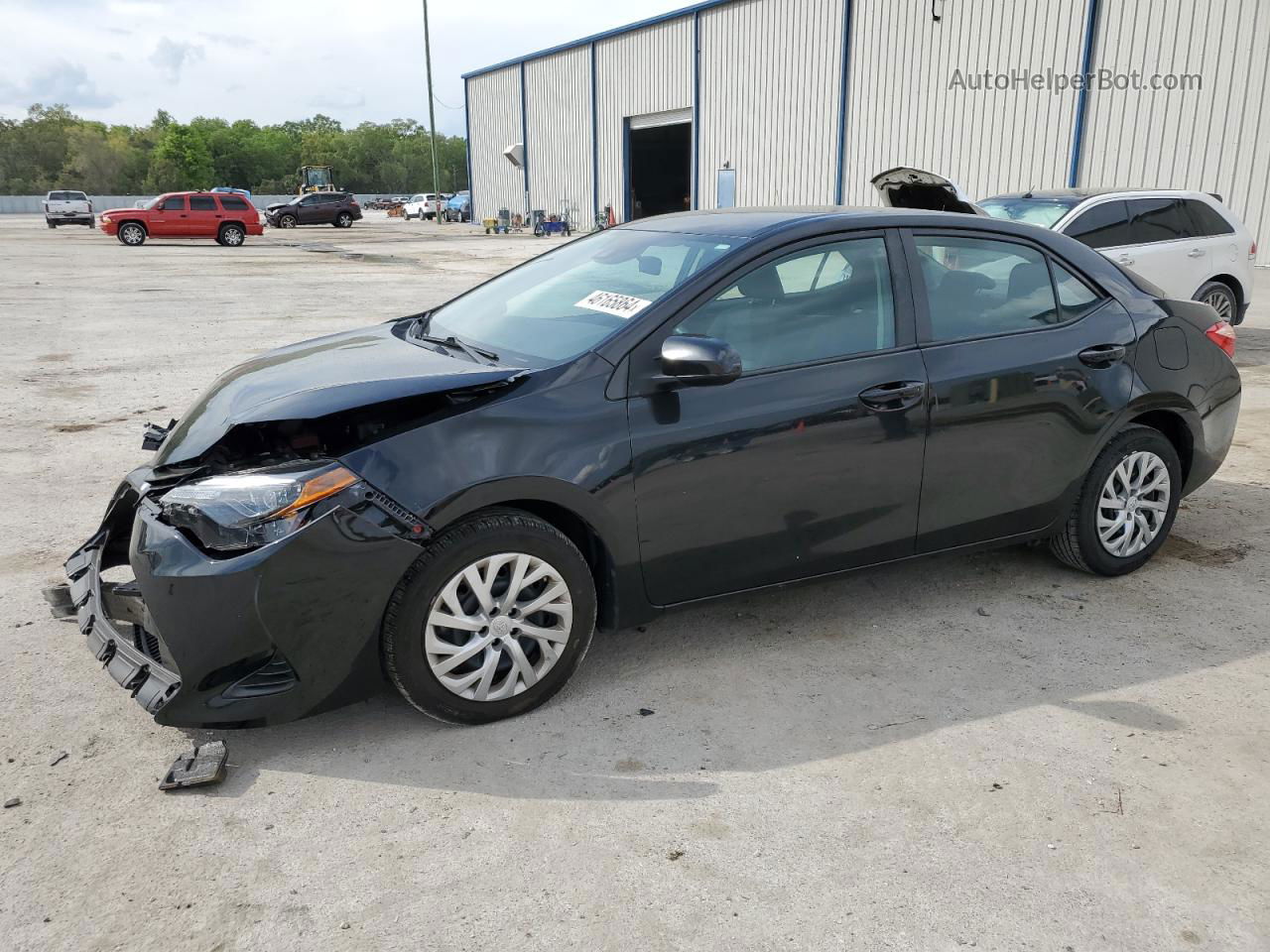 2019 Toyota Corolla L Black vin: 2T1BURHE0KC233791