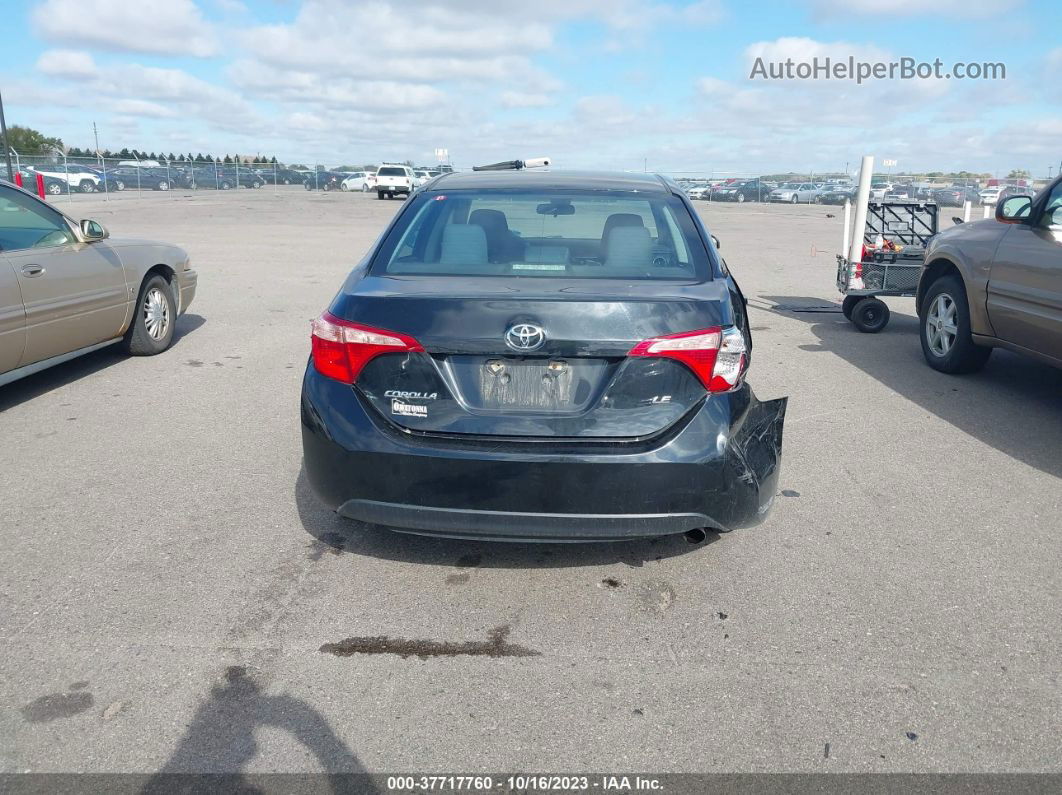 2019 Toyota Corolla Le Black vin: 2T1BURHE0KC234665