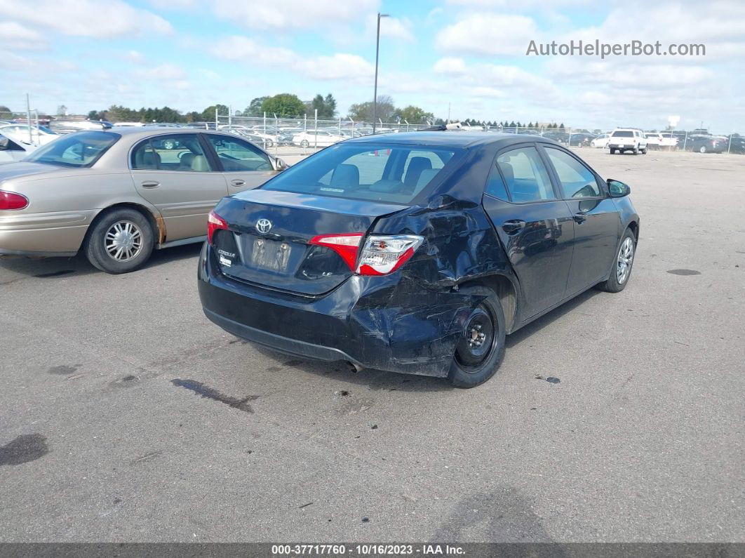 2019 Toyota Corolla Le Black vin: 2T1BURHE0KC234665