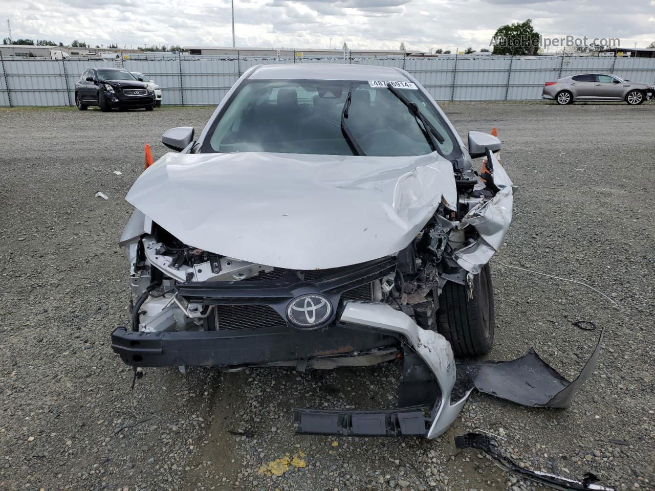 2019 Toyota Corolla L Silver vin: 2T1BURHE0KC234777