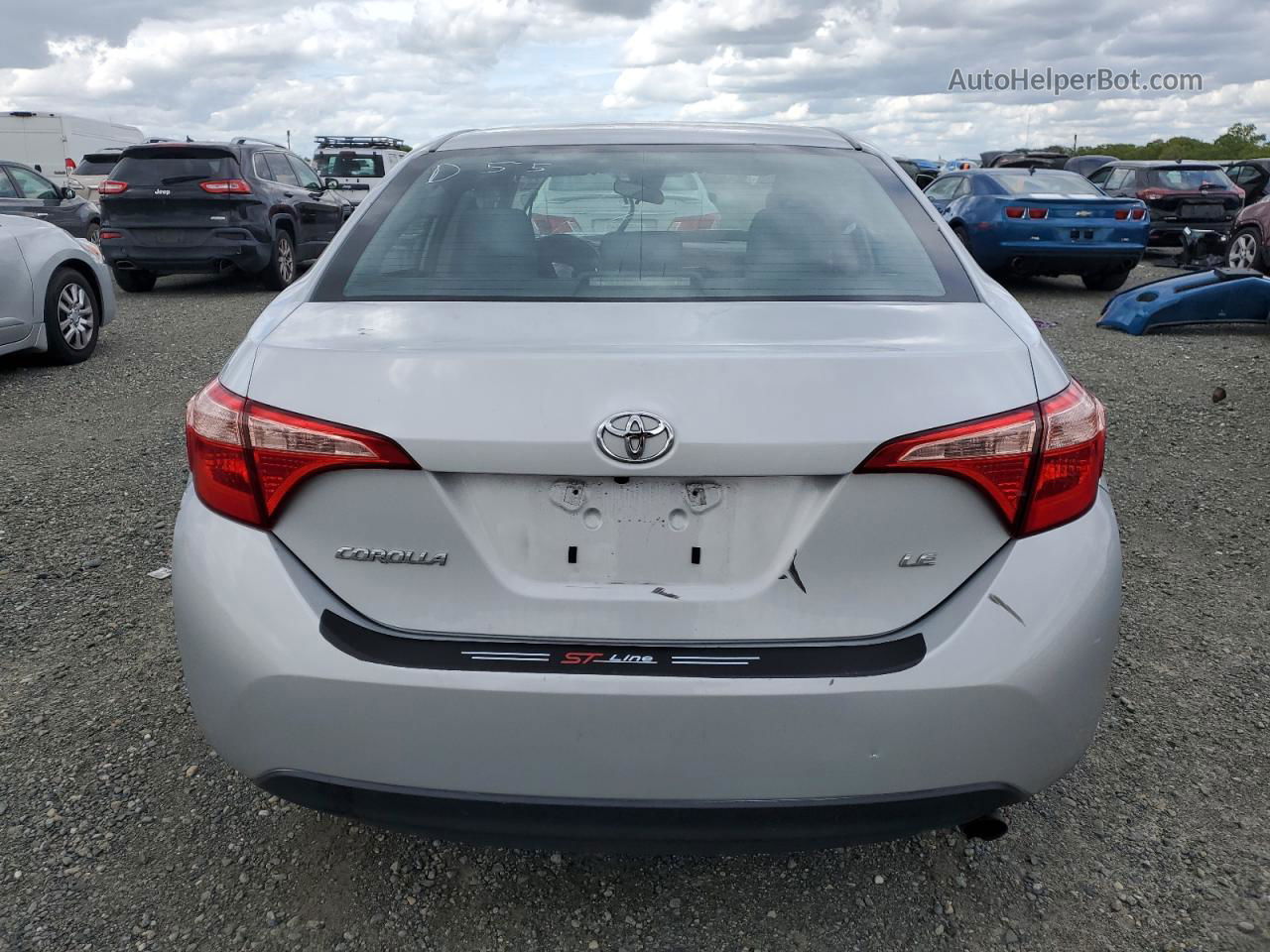 2019 Toyota Corolla L Silver vin: 2T1BURHE0KC234777