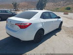 2019 Toyota Corolla Le White vin: 2T1BURHE0KC239588