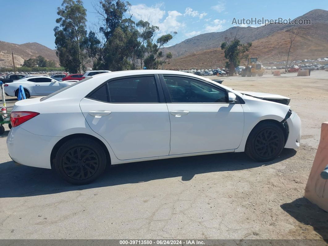 2019 Toyota Corolla Le Белый vin: 2T1BURHE0KC239588